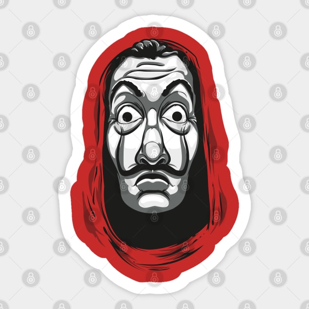 DALI (la casa de papel) Sticker by LuksTEES